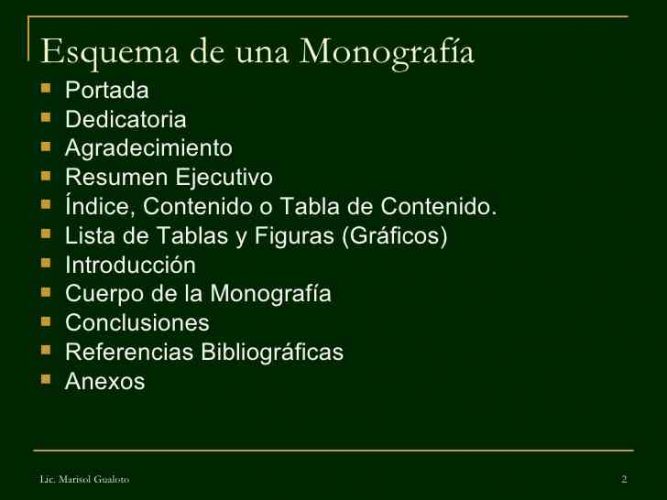 Cómo Hacer Una Buena Monografía Y Sus Partes 9935